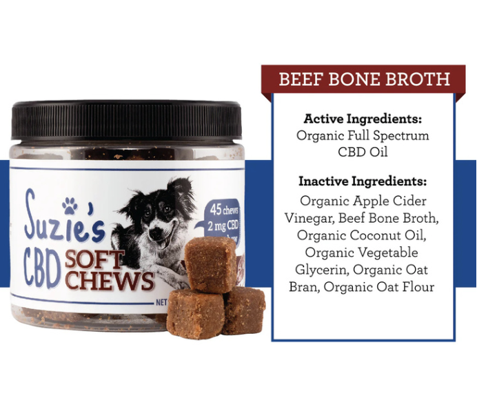 Suzie's CBD Soft Chews Jar / Beef Bone Broth